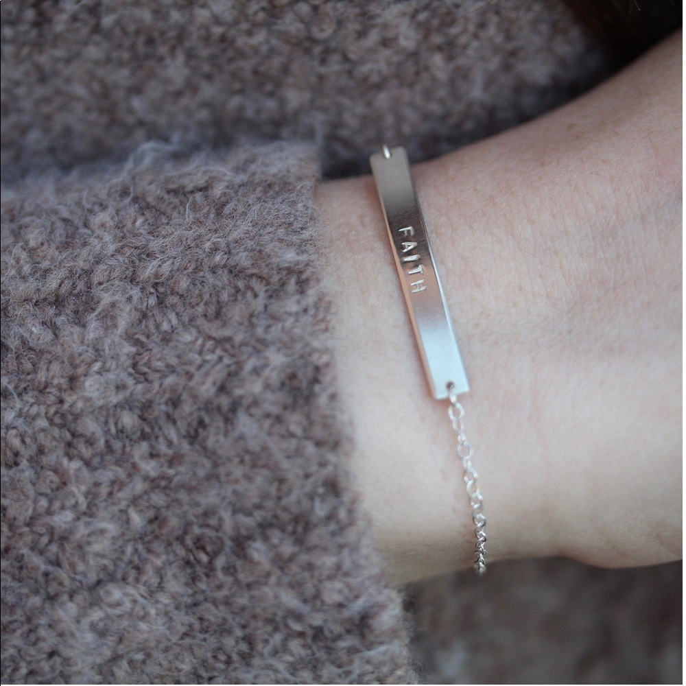 Stamped & Co. Long Bar Bracelet